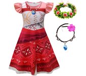 Moana 2 Girl Dress Halloween New Movie Adventure Costume Princess Fancy Clothes Children Vaiana Casual Dress Outfit