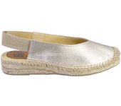 SALVI 132-006 Alpargatas de mujer platino PIEL 525