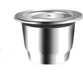Stainless Steel Coffee Capsule Cup with Powder Press for Nespresso Refillable Coffee Maker Filter Coffeeware Accessories