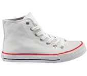 John Smith 412 25V Zapatillas de lona para mujer en blanco de piel vegana