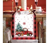 Christmas Table Runner Merry Christmas Decor Xmas Table Cover For Home 2024 Christmas Party Supplies Xmas Party Supplies 2025