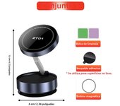 Strong Magnetic Car Mount Phone Holder Folding Arms 360° Rotating Vacuum Adsorption Anti-Shake Navigation Bracket iPhone Xiaomi