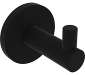 Percha Adhesiva de Baño Mate Negro - Modelo Nora