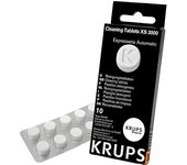 Krups XS300010 Pastillas Limpiadoras para Máquinas de Café Súper Automáticas - Pack de 10 Pastillas