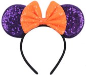Hot Sales Mermaid Mouse Ears Headband For Girls Women 4.5" Bow Hairband Cartoon Character Cosplay Hair Accessories