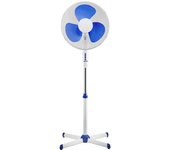 Ventilador de pie jocca 40cm 40w blanco - azul