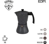 Cafetera de aluminio - 6 tazas induccion - edm