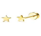 2Pcs Dainty Stainless Steel Flat Back Stud Earrings for Women, Trendy Cartilage Earrings Small Huggie Hoop Earrings Jewelry