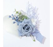 Dark Blue Boutonnieres for Wedding Artifical Flowers Corsage Bracelet Bridesmaids Groom Pins Handmade akcesoria ślubne
