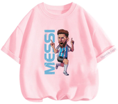 Narutoes Tshirt Boys Girls Clothing Summer Marios Short-sleeved Casual Sonic T-shirt Children's Sports Tops Messi Kids Clothes