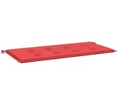 Tela Oxford para Banco de Jardín 120x50x4 cm Rojo