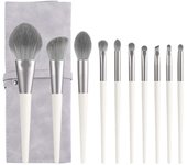 Juego de brochas de maquillaje de 10 piezas, juego de brochas para polvos sueltos