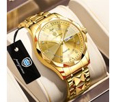 POEDAGAR Top Brand Luxury Man Wristwatch Waterproof Luminous Date Week Men Watches Stainless Steel Quartz Men's Watch Male reloj