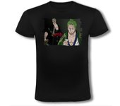 MERCHANDMANIA CAMISETA NEGRA zoro roronoa wano samurai kuina katana moda verano tshirt