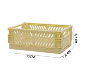 Plastic Foldable Storage Crate Folding Box Basket Stackable Cute Makeup Jewellery Toys Boxes for Storage Box Organizer Portable