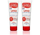 Instituto español Urea Crema ultra hidratante para piel seca y agrietada | Crema corporal hidratante diaria con alto contenido de urea para todos los tipos de piel (paquete de 2 x 75 ml)