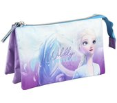 Cerda Group Estuche Portatodo Plano 3 Compartimentos Frozen 2 Lila