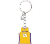 Basketball Star Kobe-Bryant Keychain Metal Kobe Jersey Keyrings Basketball Key Accessory Memorial Gifts