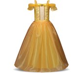 Girls Belle Princess Dress Children Snow White Elsa Cosplay Costume Kids Beauty and The Beast Halloween Carnival Party Outfit