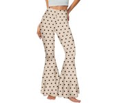 [You're My Secret] Y2k High Waisted Flare Pants Wide Leg Women Trousers Elastic Casual Streetwear Patchwork Sweatpants Bottoms