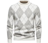 High Quality Trend Men's  New Imitation Mink Sweater Soft and Comfortable Warm Knit Sweater  Pullover TOPS