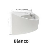 AC100-240V Wall Lamp 7W Bedroom Bathroom Mirror Light for Aisle Bedside Bar Rectangle White Black Wall Light LED Indoor Lighting