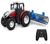 RC Farm Car Tractors Trailer 2.4G Radio Controlled Cars Farming Simulator Truck Miniature Farmer Animal Model Toys Children Boy