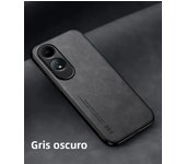 Luxury Leather Case for OPPO A60 4G A79 A58 A78 A98 A57 A97 A96 A95 A74 A53 A32 4G 5G Cover with Metal Plate Support Car Hold