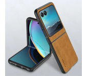 Luxury Lambskin Leather Cover for Motorola Razr 2024/25 Razr 50/40 Ultra 50 Ultra 40 Ultra 5G Shockproof Hard Plastic Phone Case