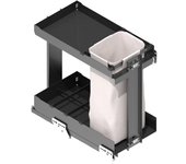 Serie nova flat módulo botellero / panero. con guías de extracción total y cierre amortiguado. modulo modulo 400