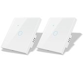 Smart Life Tuya WiFi Light Stair Switch 2Gang 1/2/3Way Control Smart Wall Wireless House Touch Cross Switch Google Home Alexa