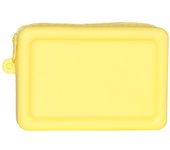 Simple Silicone Organizer Cosmetic Bag Smooth Zipper Waterproof Wallet Coin Purse Macaron Color Earphone Bag Students