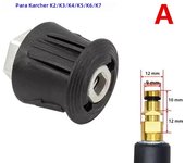 Metal Coupler Hose Connector Flexible Quick Release Adapter M22-14 Pressure Washer Karcheri Adaptor K Series