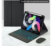 Touchpad Backlit Keyboard for Xiaomi Pad 6 Keyboard Mi Pad 6 Pro Keyboard Case 11 inch Fabric with Pen Holder Cover