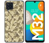 Funda Silicona para Samsung Galaxy M32 diseño Sand Camuflaje Dibujos