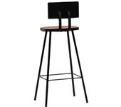 vidaXL Taburetes de cocina 4 unidades madera maciza reciclada