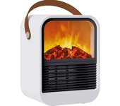 Calentador eléctrico para chimenea, con llama de imitación, protección contra sobrecalentamiento de 1000W, silencioso, portátil, para dormitorio, enchufe europeo de 220V