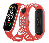 Sport watchband For Xiaomi Mi Band 7 6 NFC smartwatch miband7 Air-Hole Silicone Replacement bracelet on Mi band 6 5 4 3 8 strap