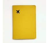 1PCS Black Small Aircraft PU Leather Passport Case/Cover/Holder Travel Accessories  Fashion Wallet for Women or Men