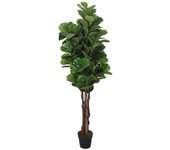 Higuera de Hojas de violín artificial 180 Hojas verde 150 cm