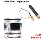 0.96 OLED Display ESP32 lora 32 v3 868MHz 915MHz HTIT-WB32LA_V3 LoRa32 SX1262 Development Board 2/5dbi for meshtastic devices