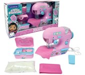 LEXIBOOK - Gabby's Dollhouse, Máquina de coser con accesorios, luz y pedal, juguete de rol, juego de diseño de moda, Rosa