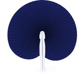 AKARURE - 60 Abanicos Pai Pai Plegable de Papel en color Azul Marino, abanicos para Bodas, Comuniones y Bautizos