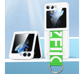 Wrist Strap Ring Plastic Phone Case for Samsung Galaxy Z Flip 6 5 4 3 Flip6 Flip5 Flip4 Flip3 Fall Prevention Shockproof Cover