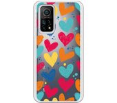 Funda compatible con Xiaomi Mi 10T/Mi 10T Pro - Corazones color