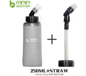 MAP BROTHER S005 250ml 420ml 500ml Soft Flask Folding Water Bottle TPU Can Hold Ice Cubes Running Hydration Pack Waist Bag Vest