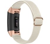 Elastic Strap Loop for Fitbit Charge 3/4 Band Nylon Watchbands Bracelets with Metal Adapters for Fitbit Charge 5/6 Smart Watch