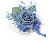 Dark Blue Boutonnieres for Wedding Artifical Flowers Corsage Bracelet Bridesmaids Groom Pins Handmade akcesoria ślubne
