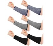 3 pares de protectores de brazo para piel delgada y hematomas resistente al corte antebrazo manga Nivel 5 brazo quemar prot