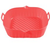 Cesta de silicona para freidora de Aire, bandeja para olla, contenedor reulizable, Molde para hornear, Protector de forma de Bote
